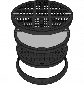 Macrete Circular Ductile Iron Cover Options - Grated, Concrete Infill, Solid Top Macrete Circular Ductile Iron Cover Options - Grated, Concrete Infill, Solid Top