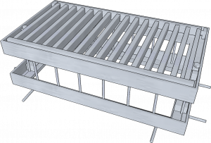 Macrete Galvanised Steel Raised Grate, MRWA