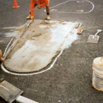 Laying the base for a Pedestrian Refuge Laying the base for a Pedestrian Refuge
